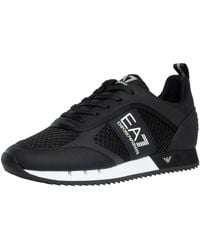 EA7 - Athletic Logo Mesh Trainers - Lyst