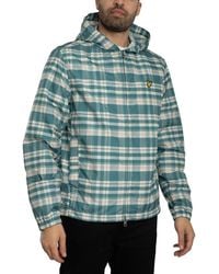 Lyle & Scott - Tartan Hooded Zip Through Jacket - Lyst