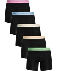 Calvin Klein - 5 Pack Icon Boxer Briefs - Lyst
