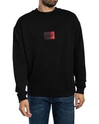 HUGO - Danotop Boxed Logo Sweatshirt - Lyst