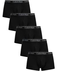 Calvin Klein - 5 Pack Microfiber Stretch Low Rise Trunks - Lyst
