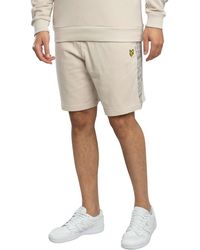 Lyle & Scott - Check Panelled Sweat Shorts - Lyst
