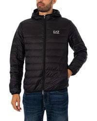 EA7 - Woven Down Jacket - Lyst