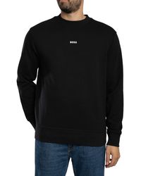 BOSS - Wesmallcrew Sweatshirt - Lyst