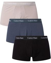 Calvin Klein - 3 Pack Low Rise Trunks - Lyst