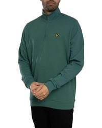 Lyle & Scott - Loopback Quarter Zip Sweatshirt - Lyst