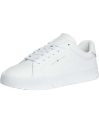 Tommy Hilfiger - Court Leather Detail Trainers - Lyst