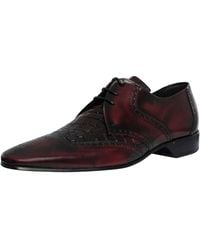 Jeffery West - Croco Derby Polished Leather Shoes - Lyst