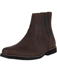Timberland Mt Washington Chelsea Boots in Black for Men | Lyst