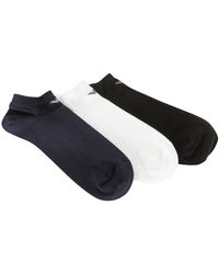 Emporio Armani 3 Pack Cotton Inside Socks - Multicolour