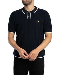Lyle & Scott - Tipped Knitted Polo Shirt - Lyst