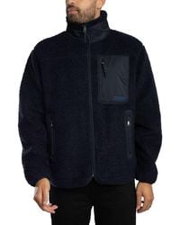 Tommy Hilfiger - Teddy Fleece Zip Through Jacket - Lyst