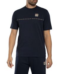 Aquascutum - Club Check Piping T-shirt - Lyst
