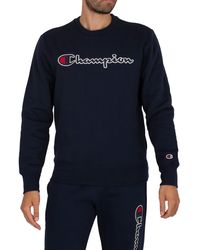 Champion Organic Cotton Graphic Sweatshirt - Blue