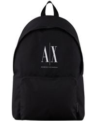 Armani Exchange - Logo Backpack - Lyst