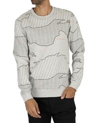 Scotch & Soda Graphic Sweatshirt - Gray