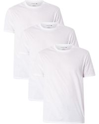 Lacoste - 3 Pack Crew T-shirt - Lyst