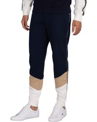 Lacoste Tapered Logo Sweatpants - Blue