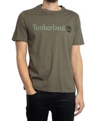 Timberland - Linear Logo T-Shirt - Lyst