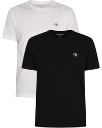 Calvin Klein 2 Pack Crew T-shirts - Black