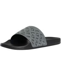 EA7 - Logo Pattern Sliders - Lyst