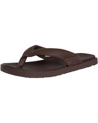 UGG - Seaside Ii Leather Flip Flops - Lyst