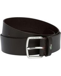 Lacoste - Smooth Leather Belt - Lyst
