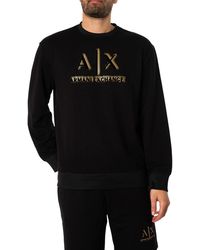 Armani Exchange - Logo Graphic Sweatshirt - Lyst