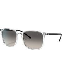 Ray-Ban Square Transparent Sunglasses - Grey
