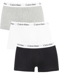 Calvin Klein 3-pack Simple Trunks - White