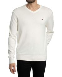 Tommy Hilfiger - Essential Cotton V-neck Knit - Lyst