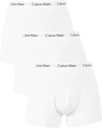 Calvin Klein 3 Pack Trunks - White