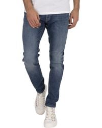 HERREN Jeans Ripped Blau Jack & Jones Straight jeans Rabatt 58 % 