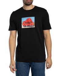 HUGO - Dostino Graphic T-shirt - Lyst