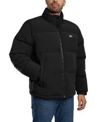Lacoste - Water Repellent Hooded Down Jacket - Lyst