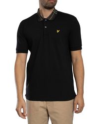 Lyle & Scott - Tartan Collar Polo Shirt - Lyst