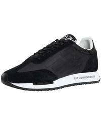 EA7 - Big Logo Mesh Trainers - Lyst