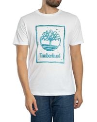 Timberland - Water Stack Logo T-shirt - Lyst