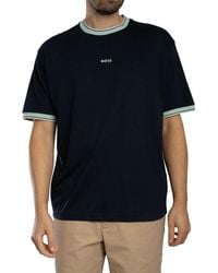 BOSS - Te Blocks Logo T-shirt - Lyst
