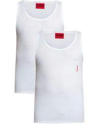 HUGO - 2 Pack Longue Tank Tops - Lyst