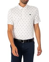 Lacoste - Anti-uv Printed Golf Polo Shirt - Lyst