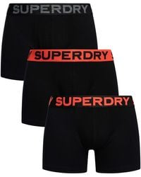 Superdry - 3 Pack Organic Cotton Boxer Briefs - Lyst