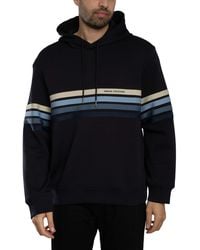 ARMANI EXCHANGE - Striped Pullover Hoodie - Lyst