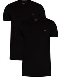 DIESEL 2 Pack Lounge Randal Crew T-shirt - Black