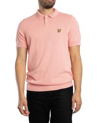 Lyle & Scott - Cotton Short Sleeve Knitted Polo Shirt - Lyst