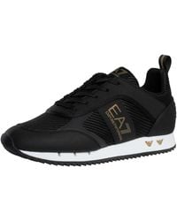 EA7 - Carbon Mesh Logo Trainers - Lyst