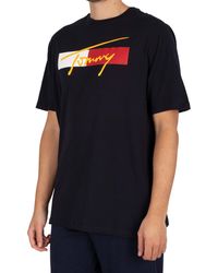 Tommy Hilfiger Drop Shoulder T-shirt - Black