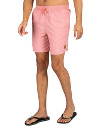 Details about   Lyle & Scott Vintage Plain Mens Shorts Swim Stonewash Pink All Sizes 