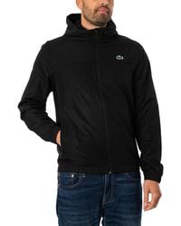 Lacoste - Recycled Fiber Zipped Hooded Jacket - Lyst