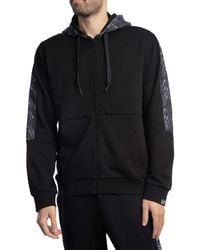 EA7 - Pattern Zip Hoodie - Lyst